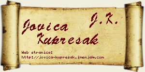 Jovica Kuprešak vizit kartica